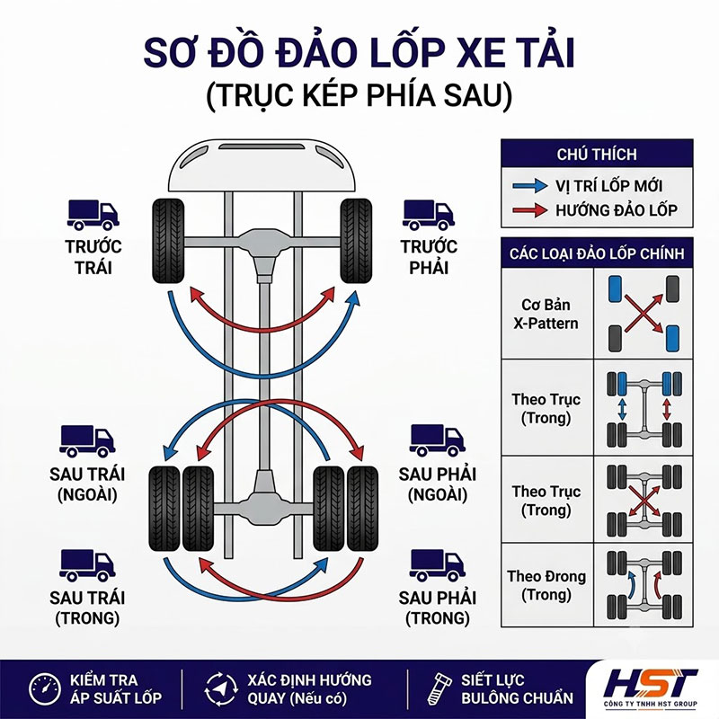 Đảo Lốp Xe Tải