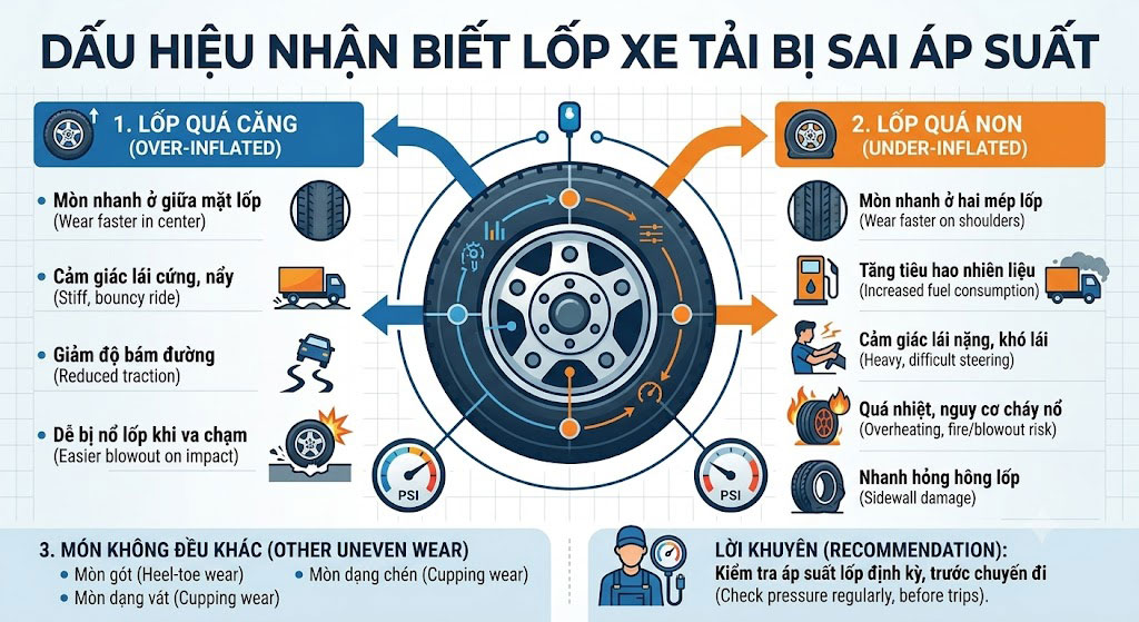 Dấu Hiệu Vỏ Tải Bơm Sai Áp Suất