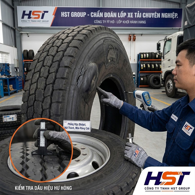 Dấu Hiệu Vỏ Tải Phải Thay