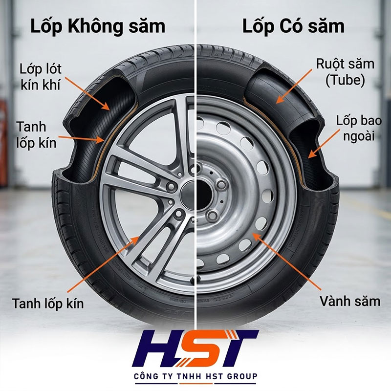 Lốp Không Săm vs Có Săm