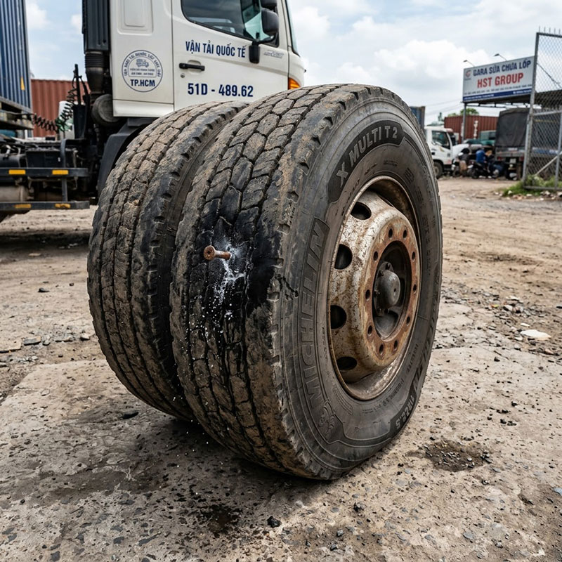 Lốp Tubeless Bị Thủng