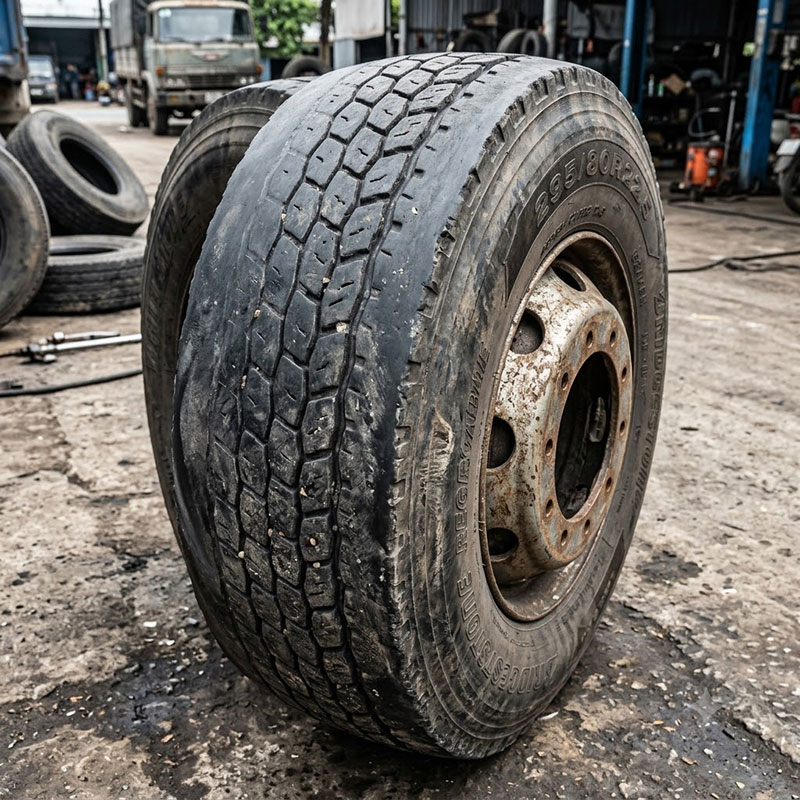 Lốp Xe Tải Bị Mòn